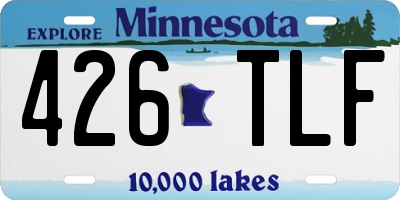 MN license plate 426TLF