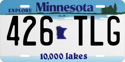 MN license plate 426TLG