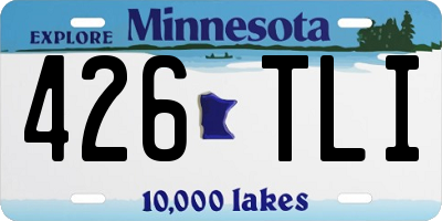 MN license plate 426TLI
