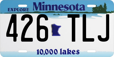 MN license plate 426TLJ