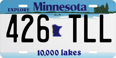 MN license plate 426TLL