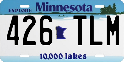 MN license plate 426TLM