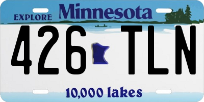 MN license plate 426TLN