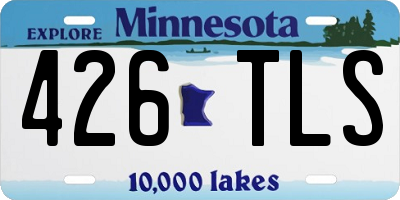 MN license plate 426TLS
