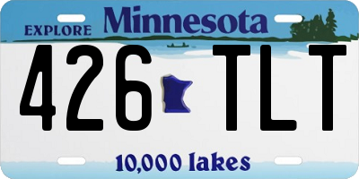 MN license plate 426TLT