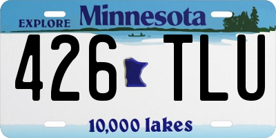 MN license plate 426TLU