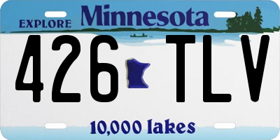 MN license plate 426TLV