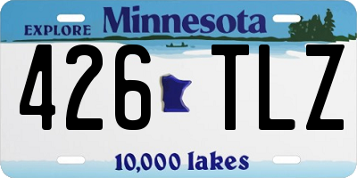 MN license plate 426TLZ
