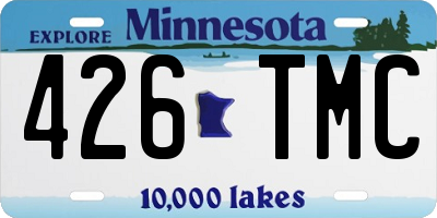 MN license plate 426TMC