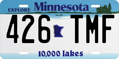 MN license plate 426TMF