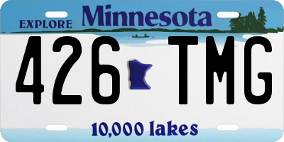 MN license plate 426TMG
