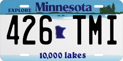 MN license plate 426TMI