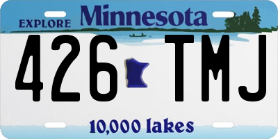MN license plate 426TMJ