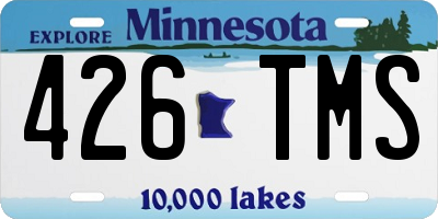 MN license plate 426TMS