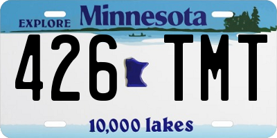 MN license plate 426TMT