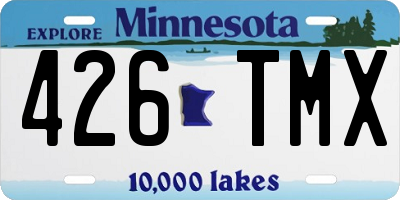 MN license plate 426TMX