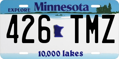 MN license plate 426TMZ