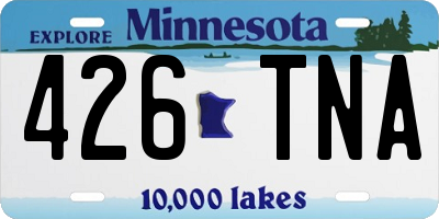MN license plate 426TNA