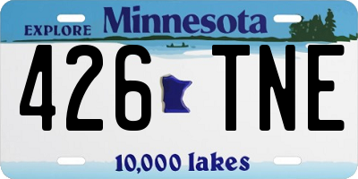 MN license plate 426TNE