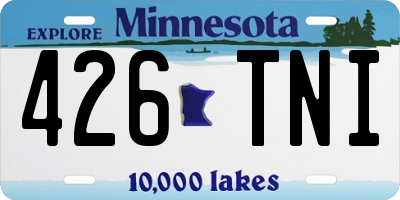 MN license plate 426TNI