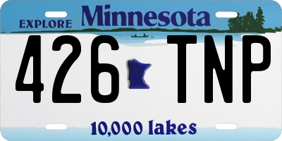 MN license plate 426TNP