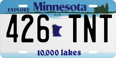 MN license plate 426TNT