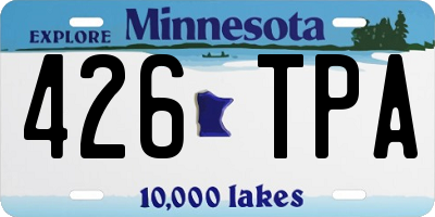 MN license plate 426TPA