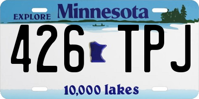MN license plate 426TPJ