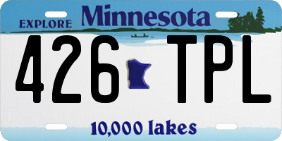 MN license plate 426TPL