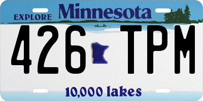 MN license plate 426TPM