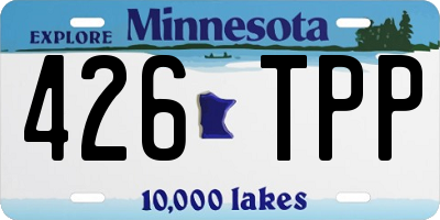 MN license plate 426TPP
