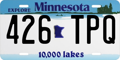 MN license plate 426TPQ