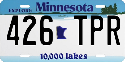 MN license plate 426TPR