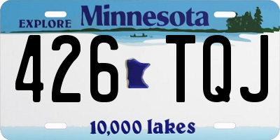 MN license plate 426TQJ