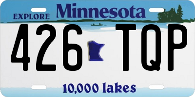 MN license plate 426TQP