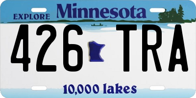 MN license plate 426TRA