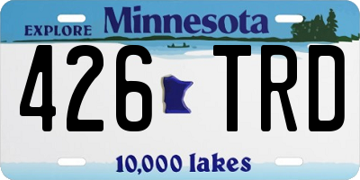 MN license plate 426TRD