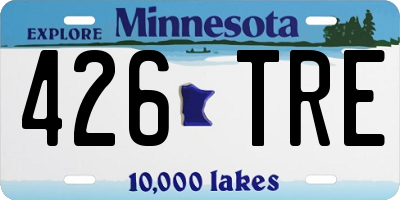 MN license plate 426TRE