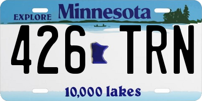 MN license plate 426TRN