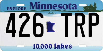 MN license plate 426TRP