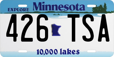 MN license plate 426TSA