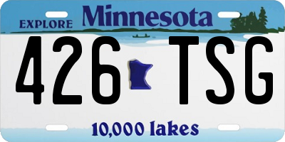 MN license plate 426TSG