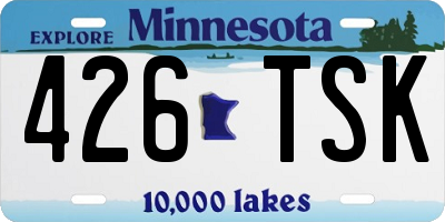 MN license plate 426TSK