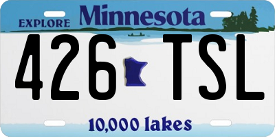 MN license plate 426TSL