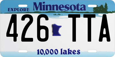 MN license plate 426TTA