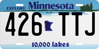 MN license plate 426TTJ