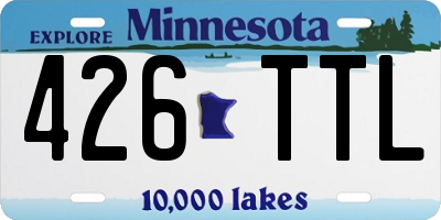 MN license plate 426TTL