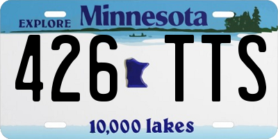 MN license plate 426TTS