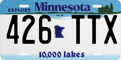 MN license plate 426TTX