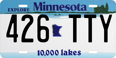 MN license plate 426TTY